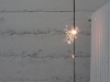 A spark kept alight, 2013, 1000 sparklers, 2mm cable, duration: 8h, dimensions: 60m, height of cable: 4m. Event (durational sculpture) part of exhibition : Friche du Palais de Tokyo, Paris, France. Collection Frac Franche Comté, France