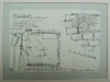 Estenopeicas rurales, Preparatory Drawing Rincon - San Luis de Ocoa, 2015, drawing on paper, glass, white tape frame, 25 x 19 cm with frame, unique piece