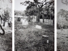 Estenopeicas rurales, Family  Garcia - Oriental bank of the Ariari river, 2015, tryptich, pinehole camera photographies, black and white, 42 x 52 x 3 cm with frame each piece, edition of 5 + 2 AP