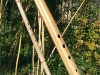 Quenas, 2007, in-situ display : carved bamboos, 2 photographs 67 x 50 cm each, edition of 5 + 2 AP