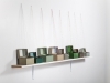 Sisters, 2014, installation, metal boxes, threads from spools, variable dimensions, unique pieces. Photo © Skyler Edwards