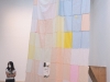 Dual 6, 2020, patchwork de 90 unités en papier de soie de couleur cousues à la main, 8 x 5 m, pièce unique. Présentation à la Galerie Thaddhaeus Ropac, Pantin, France, 2020. Performance Poemáticas de Dual 6, Fortuna, Chicago, Illinois, Etats Unis, 2020. Performance participative Poemáticas de Dual 6  à la Cité Internationale des Arts, Paris, France, 2021