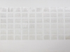 Soeur n°0, 2014, installation, 120 feuilles laminées sous plastique transparent, fils de 34 bobines, 200 x 700 cm, pièces uniques. Photo © Skyler Edwards