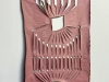 Poématique XL8, 2024, papier kraft, peinture acrylique, 122 x 71,5 cm, pièce unique