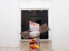 Je suis Peuple#1, 2014 - 2015, plâtre, ciment, cire d’abeille, paraffine, métal, encres, pigments, polystyrène, asphalte, peinture acrylique, goudron, 170 x 40 x 40 cm chaque, série de pièces uniques. Vue de l’exposition B (we can extend the size of your title), De la Charge, Bruxelles, Belgique, 2014