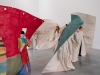 Skinscapes, 2021, performance basée sur un script, 45’, avec Jacques Bollens, Jacob Keppens, Annelore Knoors, Celien Mertens, Marieke van Assche, Nathalie Cauwerberghs, Beline Loos, Nefeli Papadimouli. Documentation de la performance, PLAYGROUND Festival, M Museum, Louvain, Belgique, 2021. Photo © Robin Zenner