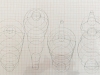 Vessels, 2022, dessin sur papier technique, graphite, encadrement cadre bois blanc, collage PVC 3 mm, verre, 27 x 39,5 (sans cadre), 37,5 x 49,5 cm (avec cadre), pièce unique