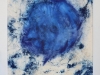 Ectoplasme, 2015, track of dust from the subway, blue pigments, variable dimensions, unique piece