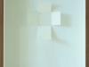 Diary, 2015, papier découpé d’un agenda, cadre bois, verre anti reflets, 23 x 31 cm, pièce unique