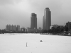 The Pole, 2009, performance, steam of breath on ice field