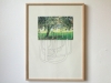 Jeu de Pomme 2, 2014, digital printing, gouache, ink on 140g Hahnemühle paper, wood frame, glass, 40 x 30 cm , unique piece