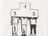 The champions, 2012, dessin à l’encre sur papier, 20 x 30 cm, pièce unique