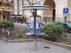 After you, 2012, maintien d‘une flaque d‘eau au pied d‘une cabine téléphonique devant la mairie du 18ème à Paris pendant la durée de l‘exposition (41 jours) 