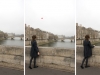 Eclat, 2014, chorégraphie pour les 33 ponts de Paris, 33 ballons rouges gonflés à l’hélium et 33 personnes portant des vêtements rouges, performance sur proposition