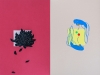 #4, 2020, gouache sur papier couleur, cadre, 32 x 45 cm (sans cadre), pièce unique