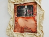 Evasion II, 2018, impression sur plaque de cuivre, oxydation, toile de coton cirée, colle à bois, tasseaux bois, environ 60 x 80 cm, pièce unique. Collection Fonds d’art contemporain – Paris Collections