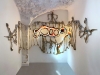 Octopus, 2021, Latex, encre, tubes LED, dimensions variables, pièce unique. Vue de l’exposition Spleen le Maudit, Galerie Dohyang Lee, Paris, France