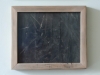 Frame, 2015, bois abimé, papier ponce, verre anti reflets 27 x 32 cm, pièce unique