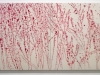 Non Drawn Painting, 2020, pigments orientaux et gélatine sur une feuille utilisée par les saliniers, 72,7 x 121,2 cm