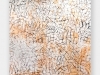 Non Drawn Painting, 2020 - 2021, frottage de clous collectés sur de l’argile, 182 x 144 cm